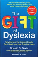 The front cover of a book called The Gift of Dyslexia: a tool used to help overcome learning disabilities 
